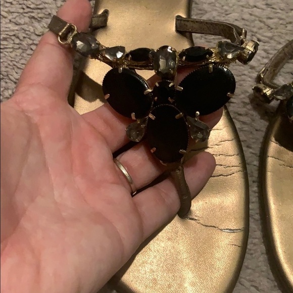 EUC Jeweled Sandals - Picture 2 of 3